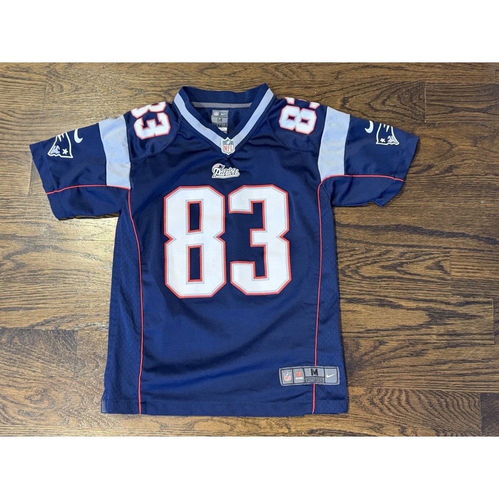 NFL Nike On Field New England Patriots‎ #83 Medium Welker Jersey Youth Kids